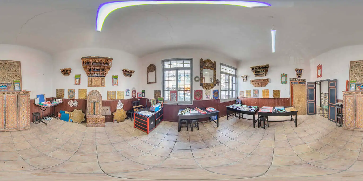 360° virtual tour of Dar Sanaa in Tetouan — cultural space and local crafts