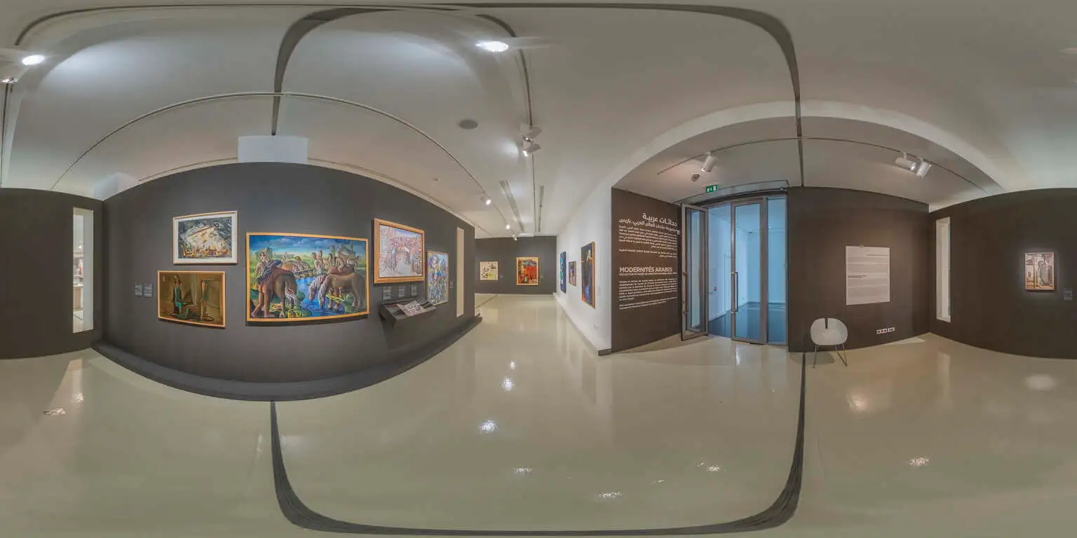 360° virtual tour of the Arab Modernities exhibition at the Mohammed VI Museum of Modern Art