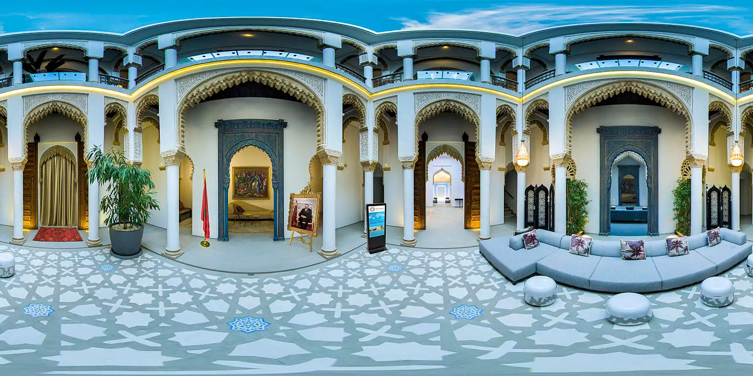360° virtual tour of the Open Morocco booth, 2023 World Bank & IMF Annual Meetings, Marrakech